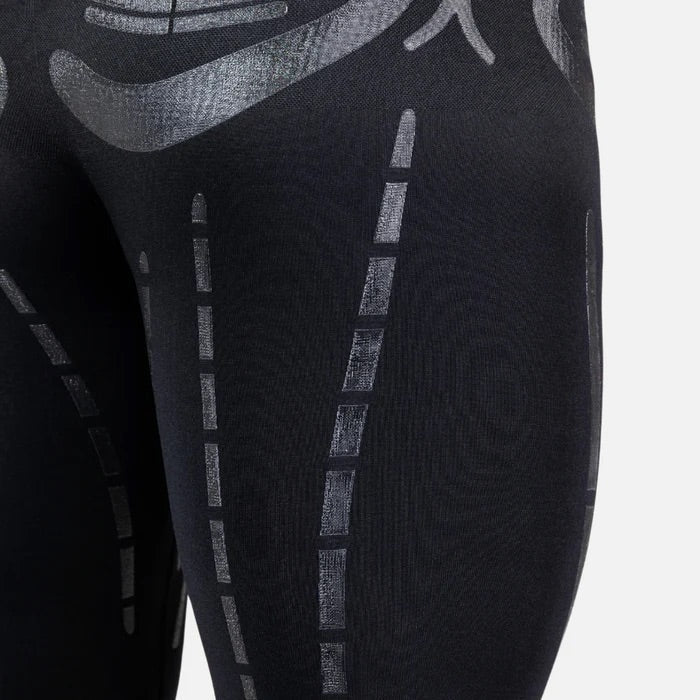 Close-up of biomechanical support zones on Floky Hyper Man leggings